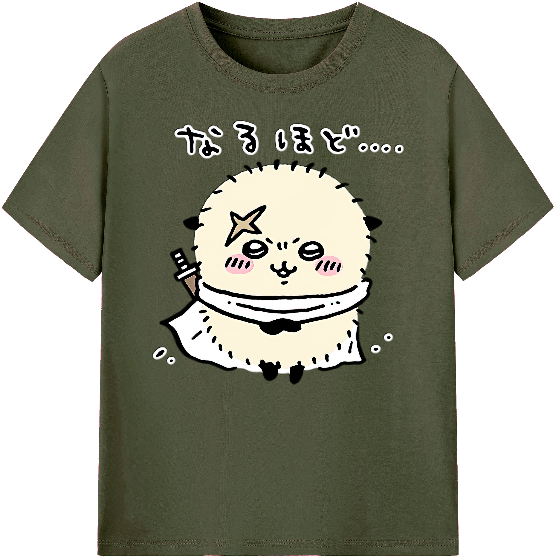 （画像用） ちいかわ ラッコ Chii-kawa Sea otter 綿100％ メンズ半袖Tシャツ｜肌触りやわらか＆通気性